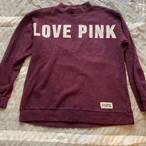 PINK maroon oversized sweater